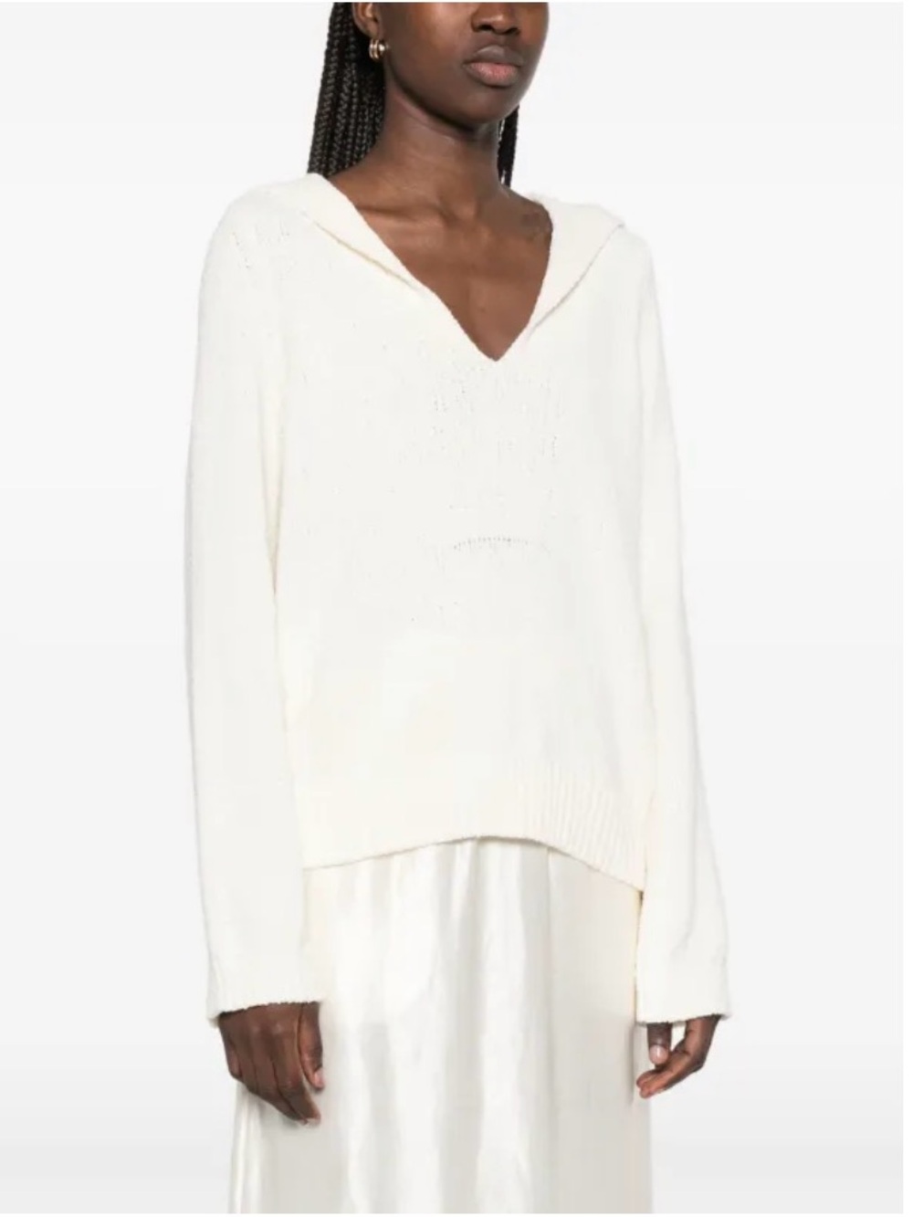 Loulou Studio Bahia Ecru Sweater